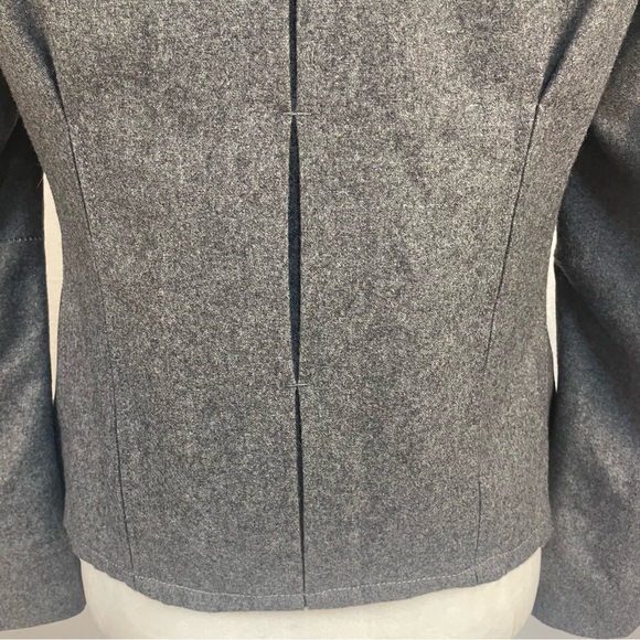 Iconoclast Gray Wool Fitted Pleated Blazer 42 - Picture 6 of 10